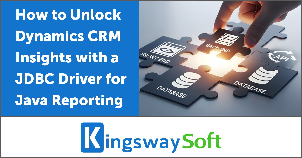 CRMSoftwareBlog's tweet card. Discover how KingswaySoft’s JDBC Driver makes querying Dynamics 365 Sales simple and fast with this guide for Java developers.