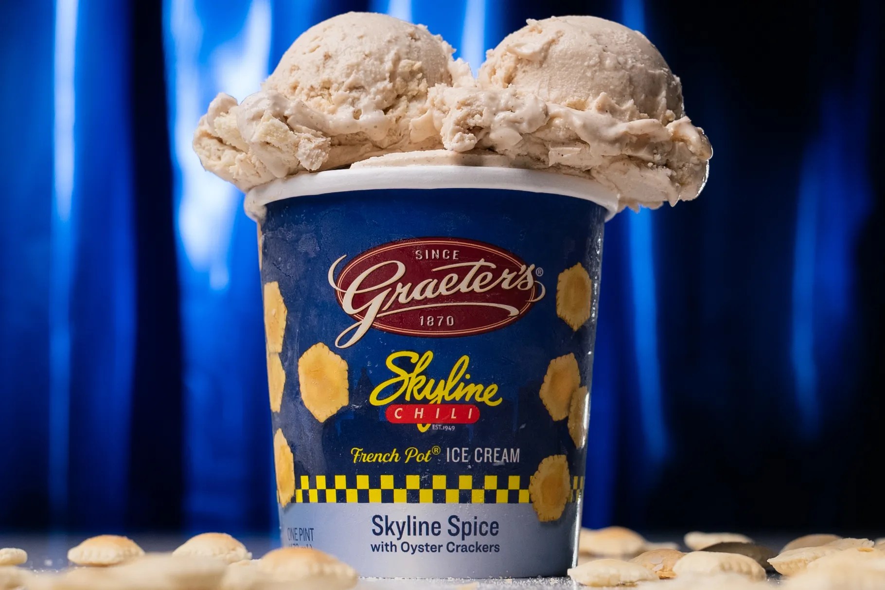 ChuckSoder's tweet card. A friend of mine and longtime Skyline afficionado waited mere moments before clicking the order button on the ice cream collaboration between Graeter’s and the Cincinnati chili emporium, lining up...