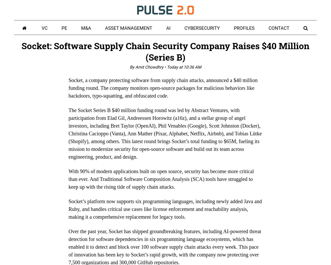 managetech_inc's tweet card. Socket社が4,000万ドルの資金調達を発表 Abstract Venturesが主導し、Elad Gil