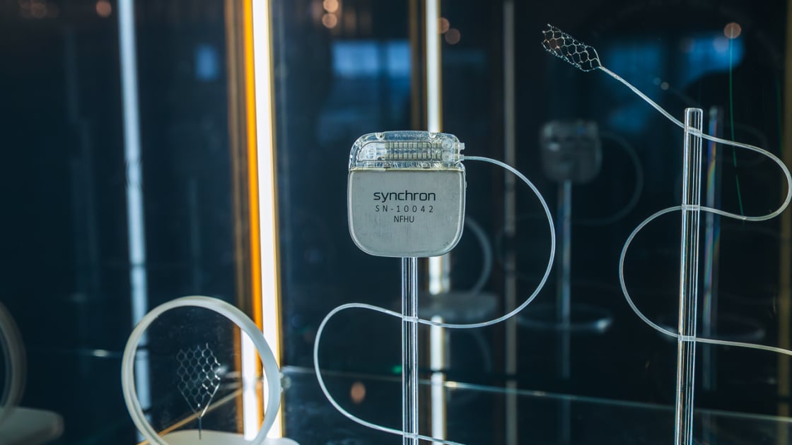 PCMag's tweet card. Synchron is the first company to connect its brain-computer interfaces to Apple products, and a video shows it in action for the first time—with one innovative new feature we didn't expect.