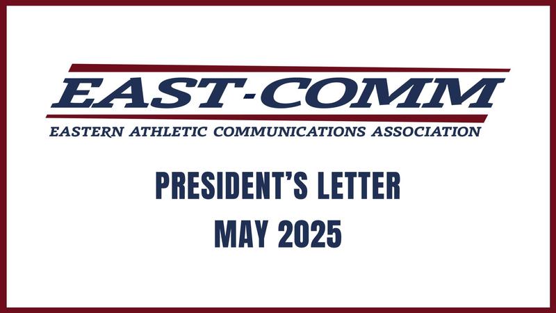 EAST_COMM's tweet card. First and foremost, congratulations to everyone for making it to the end of another year! Congratulations to your teams and student-athletes still competing for conference and national championships.