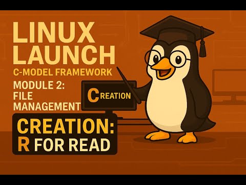 linuxlaunch's tweet card. Linux Launch 2.2 - File Management: R is for Read