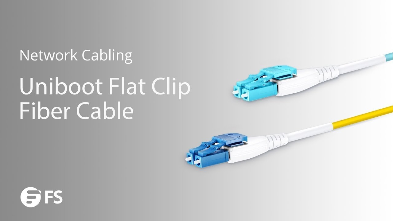 DataPrimeCloud's tweet card. Uniboot Flat Clip Fiber Cables | FS