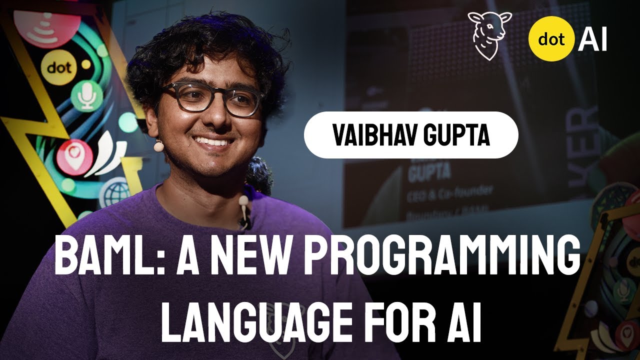 vaibcode's tweet card. BAML: a new programming language for AI - Vaibhav Gupta