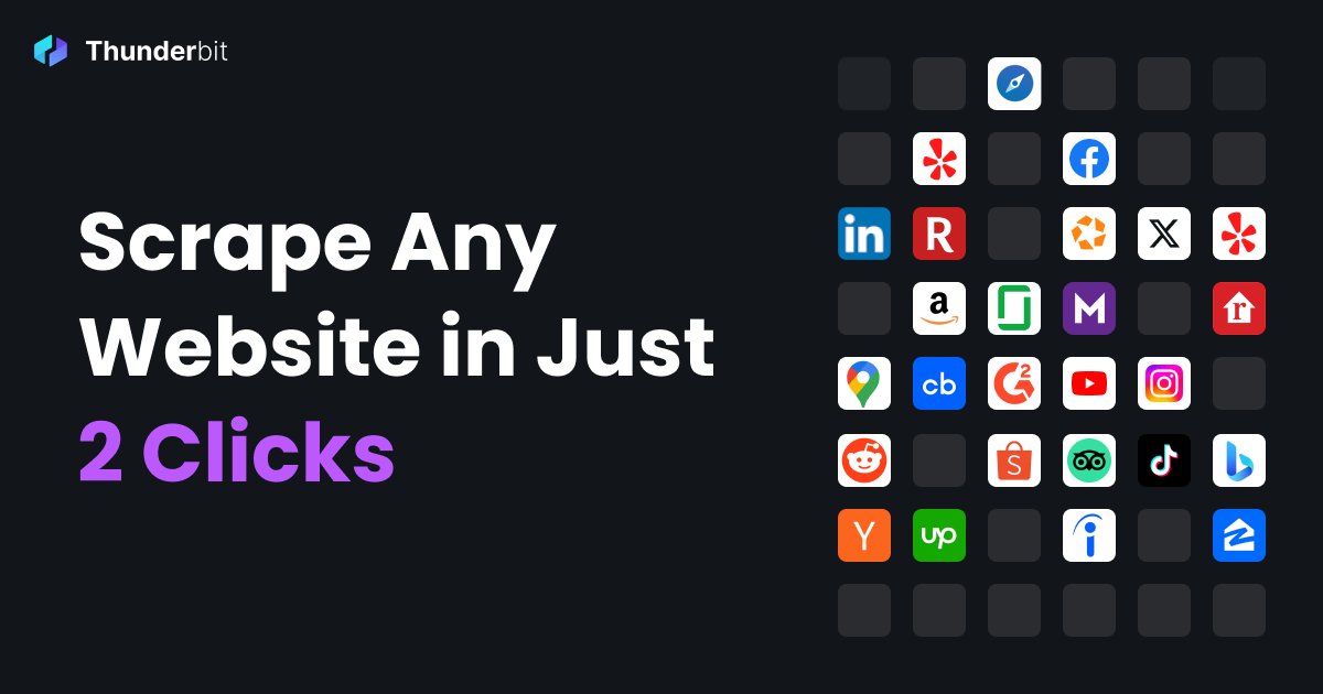 jackcoder0's tweet card. Thunderbit is an AI Web Scraper Chrome Extension. AI reads website content and output a table for you. Free tier available.