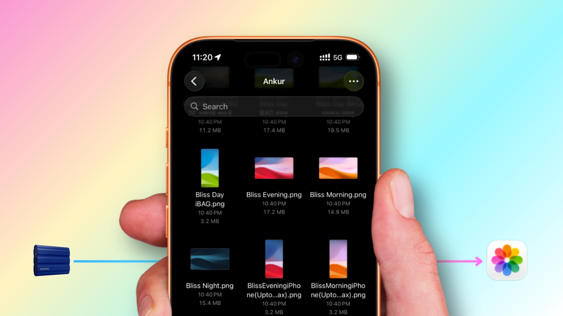 iDownloadBlog's tweet card. Learn how to directly copy pictures and video files that are on a thumb drive, SSD, or hard disk to the Photos app on your iPhone or iPad.