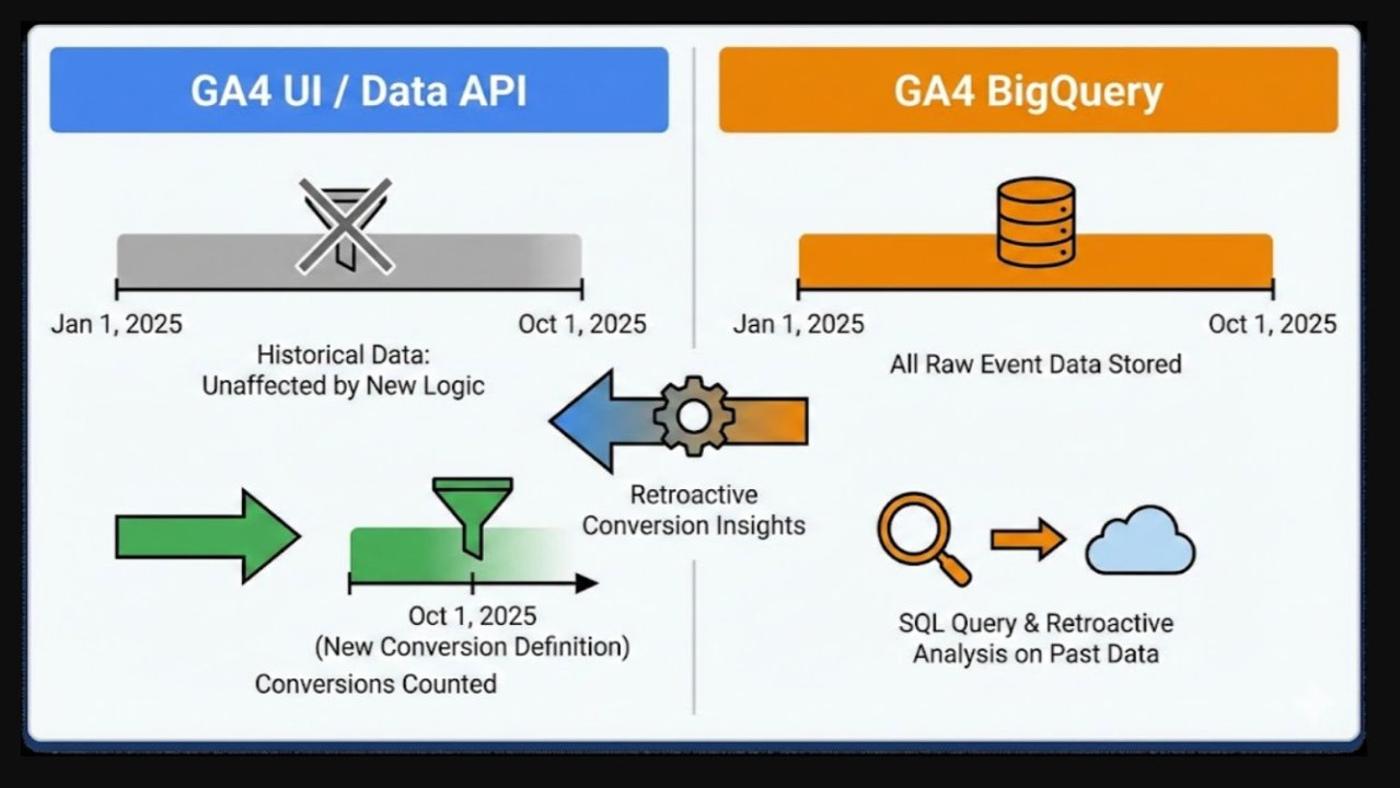analyticsnerd's tweet card. When you set up a new conversion event (aka ‘Key Event’) in the GA4 user interface (UI) or via the GA4 Data API, these changes only affect data going forward from the date you made the change. You...