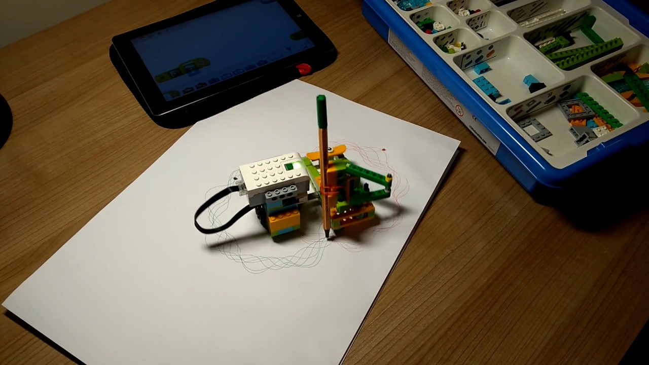 rjakrobot's tweet card. Rysujemy z WeDo 2.0