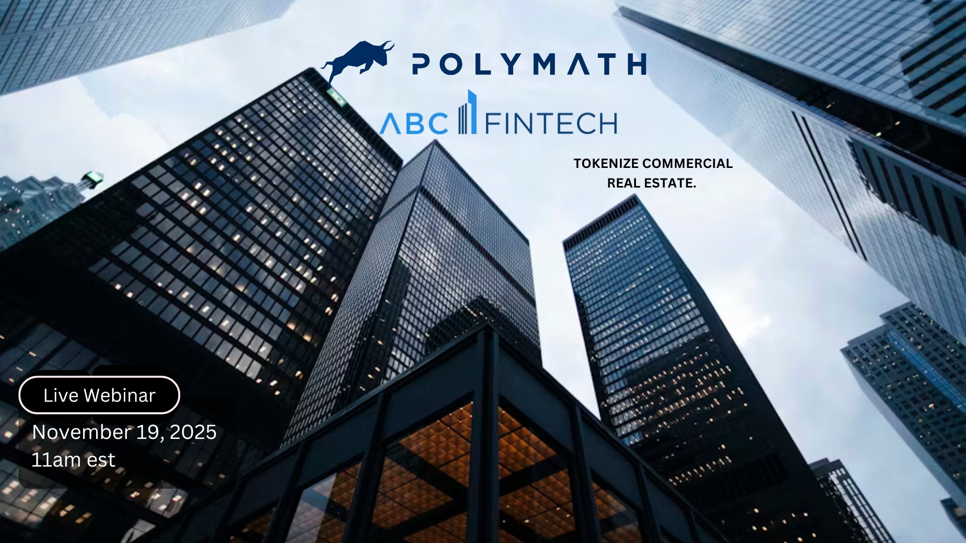 PolymathNetwork's tweet card. Tokenize Commercial Real Estate. ABC Fintech attracted 300+ new investors, raised over $700,000 USD, scaled tokenized real estate portfolio with Polymath.