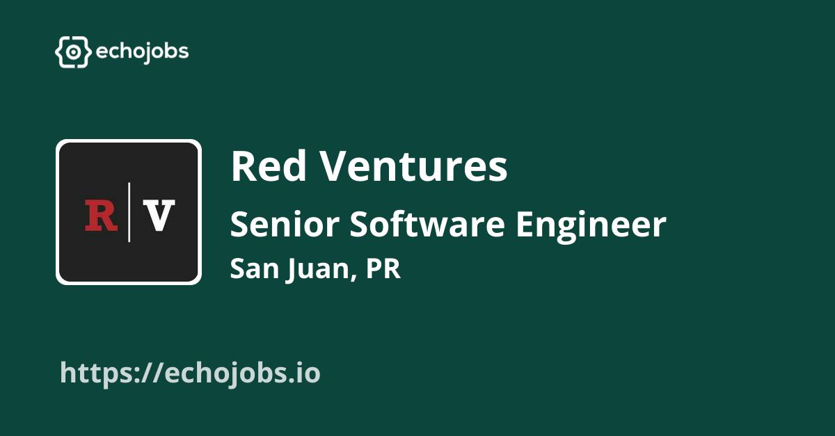 echojobs__io's tweet card. Red Ventures is hiring Senior Software Engineer | RVPR. Skills wanted: TypeScript, Elasticsearch, CSS, AWS, API, Express.js, Next.js, Angular. Work locations: San Juan, PR.