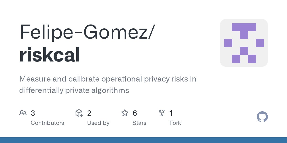 hiddenmarkov's tweet card. Measure and calibrate operational privacy risks in differentially private algorithms - Felipe-Gomez/riskcal