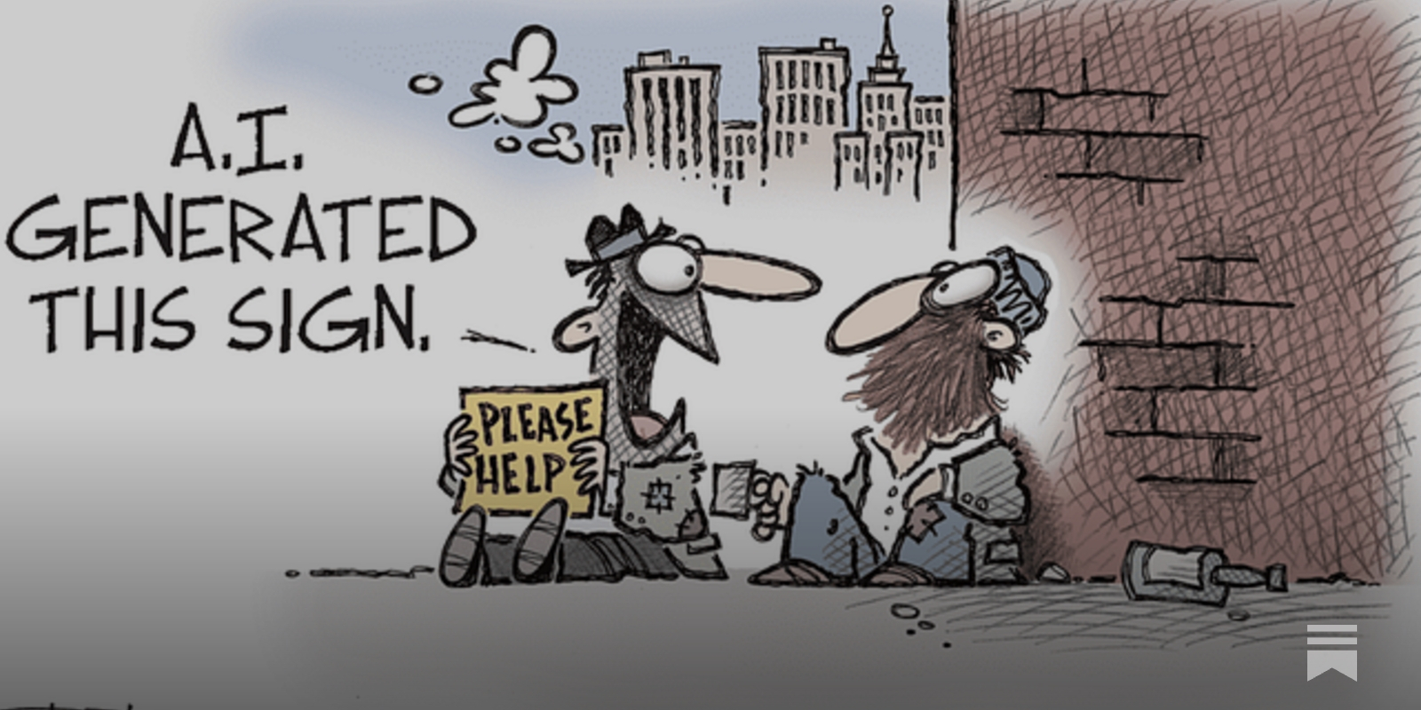 HoweGeneration's tweet card. New evidence shows AI adoption is beginning to dent white-collar employment.