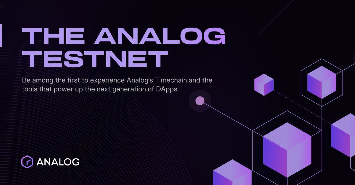 OneAnalog's tweet card. Check out the much-anticipated Analog Public Testnet and learn how it works, who can participate, and the benefits of registering as early as possible.