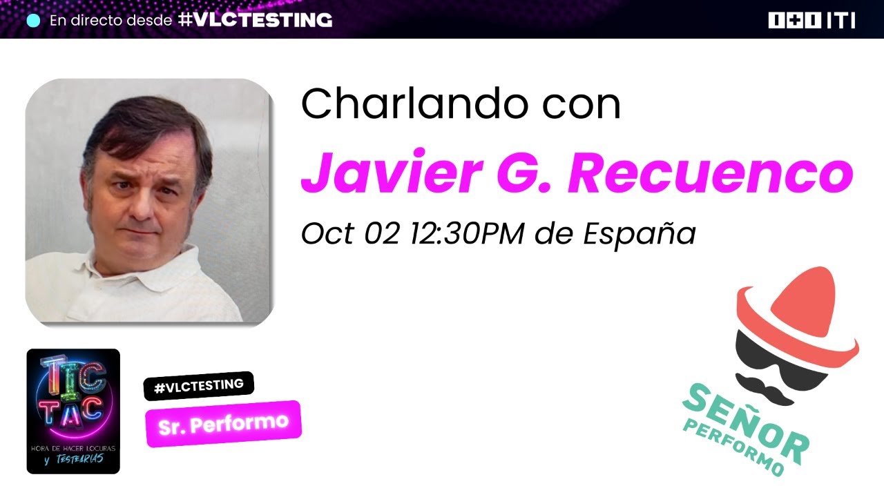 UnconvCPS's tweet card. Entrevista desde #VLCTESTING con Javier G. Recuenco