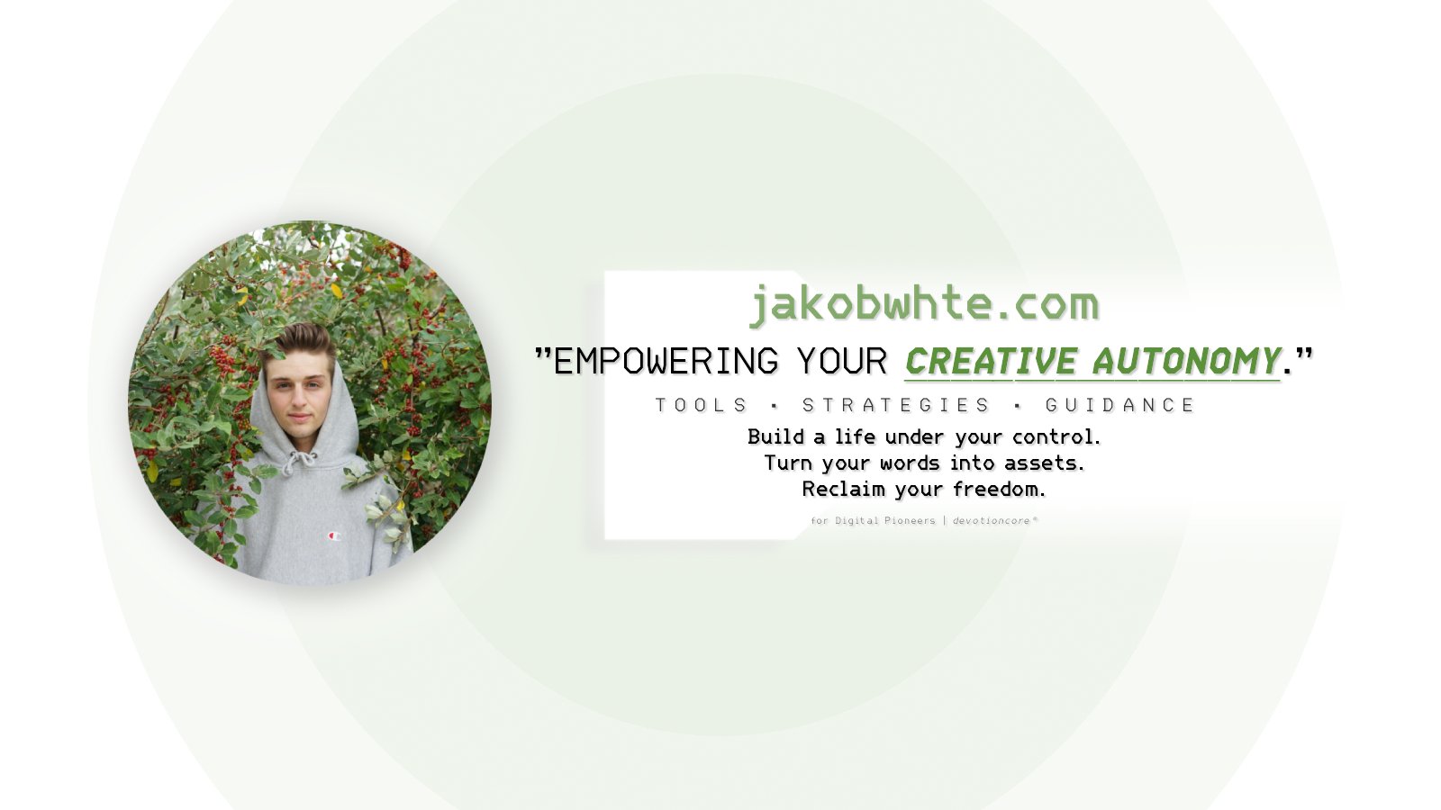 jakobwhte's tweet card. For writers, entrepreneurs and creatives—The DEVOTIONAL™ delivers insights, strategies and tools to master your craft and achieve digital & creative freedom.