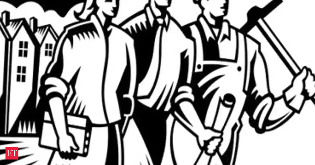 Omkar_Raii's tweet card. The current changes are part of a process to streamline 44 different federal labor laws into four codes.