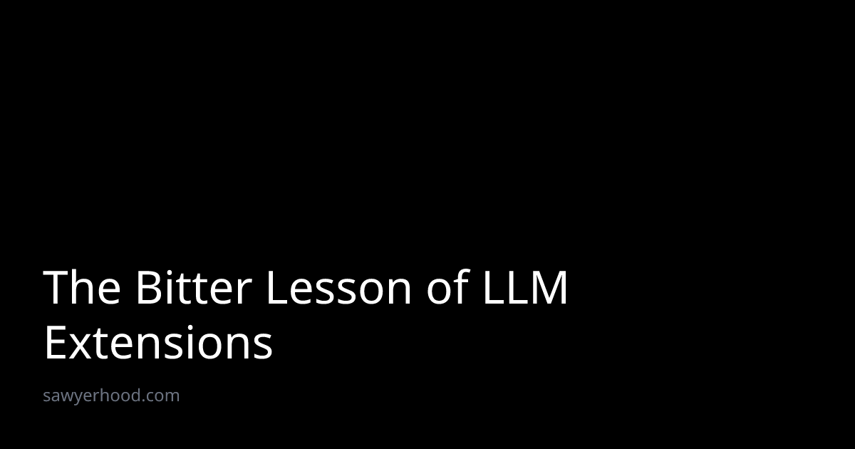 siguma_sig's tweet card. From ChatGPT Plugins to Agent Skills, a look at how we've been trying (and failing) to extend LLMs for the last three years.