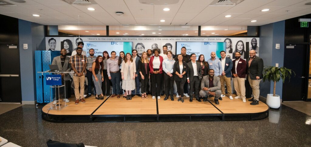USCCFoundation's tweet card. Creativity, a collaborative spirit and real-world learnings by South Florida's fresh tech talent combined for a day to remember for local startups and
