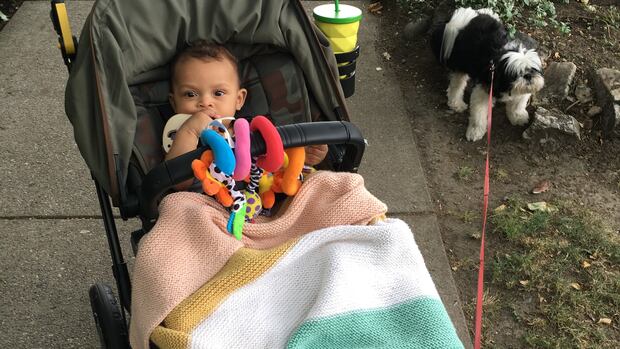 CBCVancouver's tweet card. Vancouver mom Funke Ipaye, who just moved to Vancouver from Calgary, says she is beside herself after her baby daughter's cherished handmade blanket went missing.