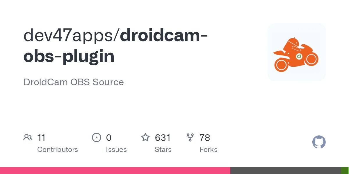 dev47apps's tweet card. DroidCam OBS Source. Contribute to dev47apps/droidcam-obs-plugin development by creating an account on GitHub.