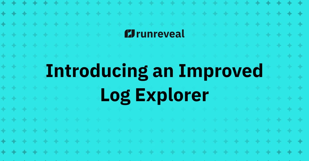 RunReveal's tweet card. RunReveal's redesigned log explorer improves security log analysis with better visibility, intuitive filtering, and AI-powered SQL queries.