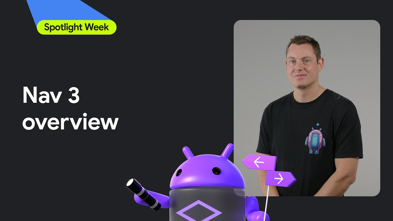 nicolaou_nicos's tweet card. Navigation 3 API overview | Spotlight Week