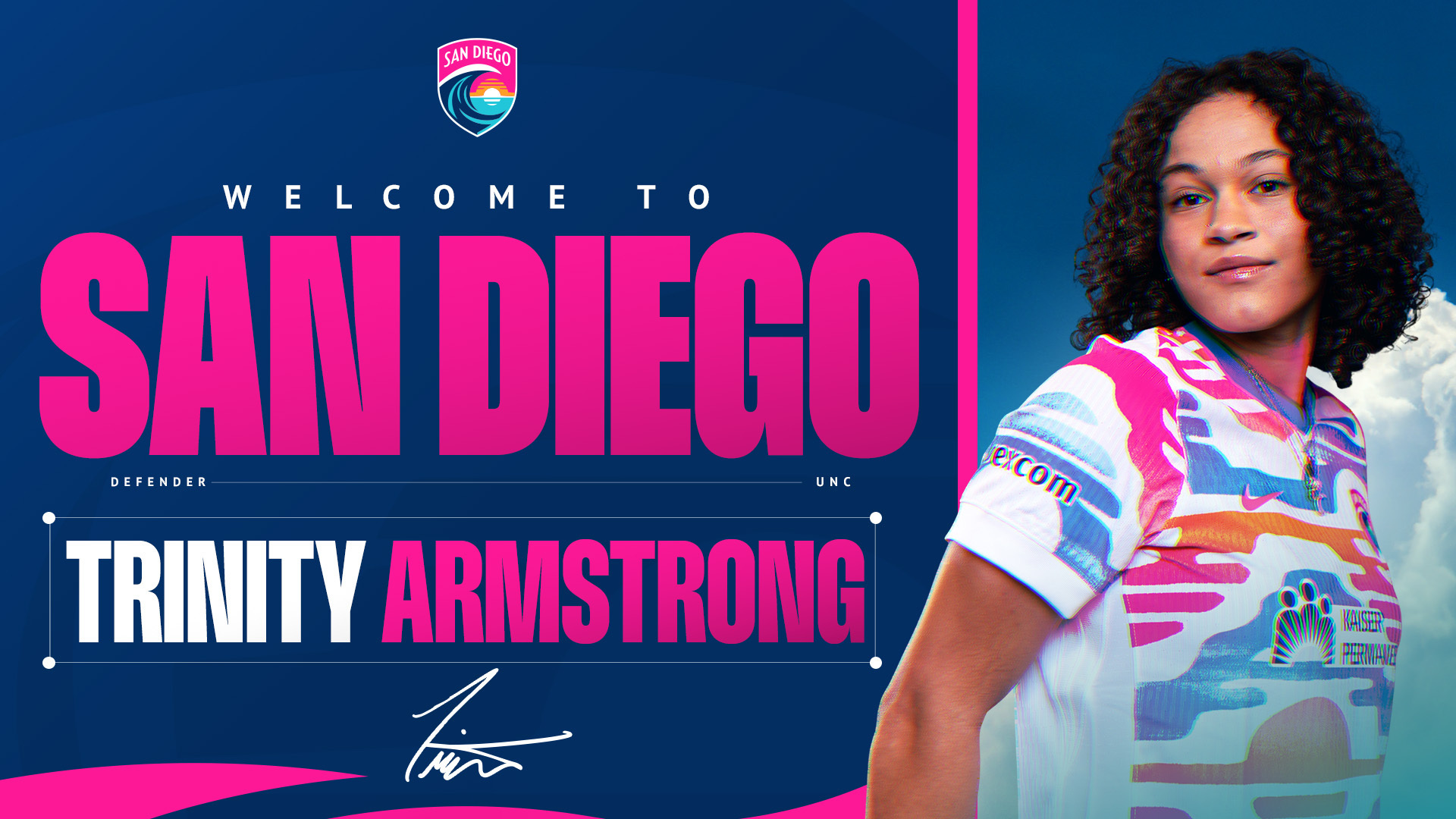 sandiegowavefc's tweet card. SAN DIEGO (Jan. 16, 2025) - San Diego Wave FC announced today that the Club has signed defender and U.S. Soccer Young Female Player of the Year nominee Trinity Armstrong to a three-year contract...