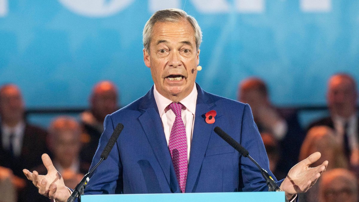 Steven_Swinford's tweet card. The Reform leader, who would also cut foreign aid spending, said it was ‘outrageous’ of Rachel Reeves to expect taxpayers to foot the bill for wasteful spending