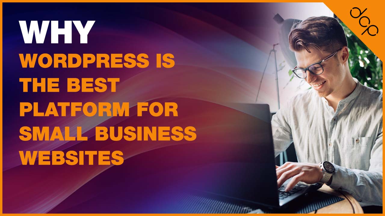 dcpwebdesigners's tweet card. WordPress is the top choice for small business websites in 2025, offering flexibility, affordability, strong SEO performance, and full control over your online presence.