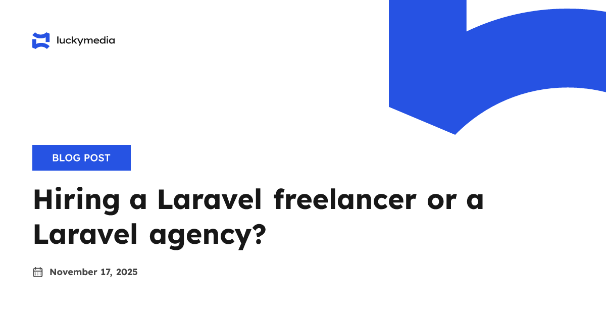 LaravelLinks's tweet card. For over a decade, Lucky Media has been a leading Software Development Agency in the US, based in Dallas, TX. We build custom software solutions for your business.
