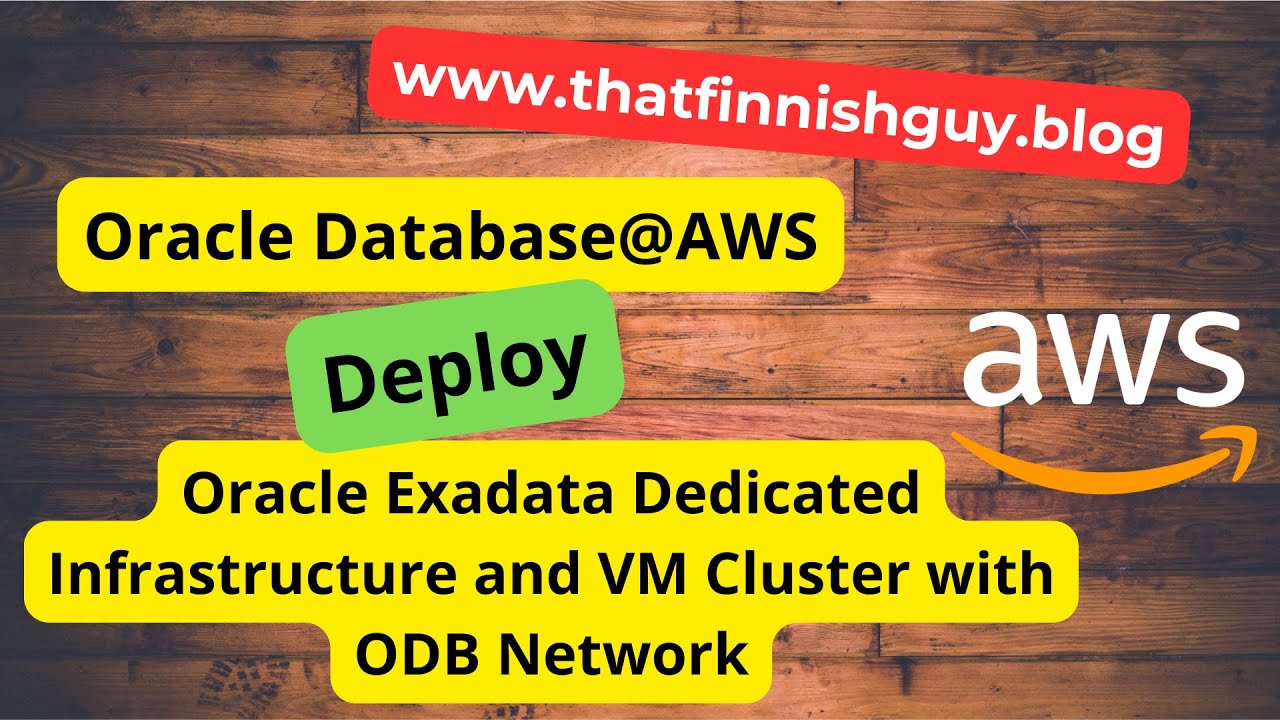 svilmune's tweet card. ThatFinnishGuy - Firing up Exadata VM Cluster on Oracle Database@AWS