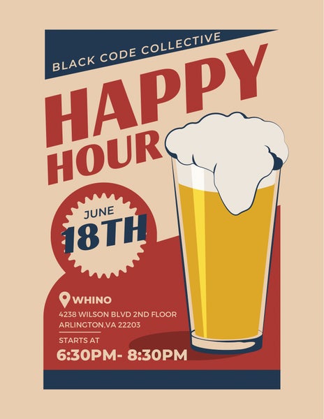 blkCodeCollctve's tweet card. Come out and join us for our first social event of the Summer, and before a Holiday!!