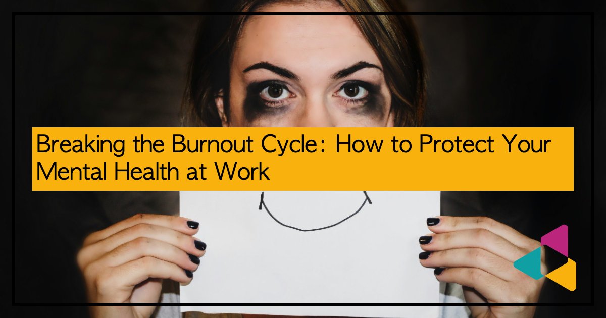 UnderRepdInTech's tweet card. In this episode, Michelle and Samah discuss burnout, its impact on professionals, especially women and minorities, and how economic challenges exacerbate the issue.