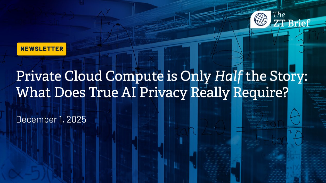 morps's tweet card. By Michael Hoeschele Everyone is rushing to adopt AI, but a critical paradox is blocking its true potential: the very models that promise transformative insights require access to our most sensitive...