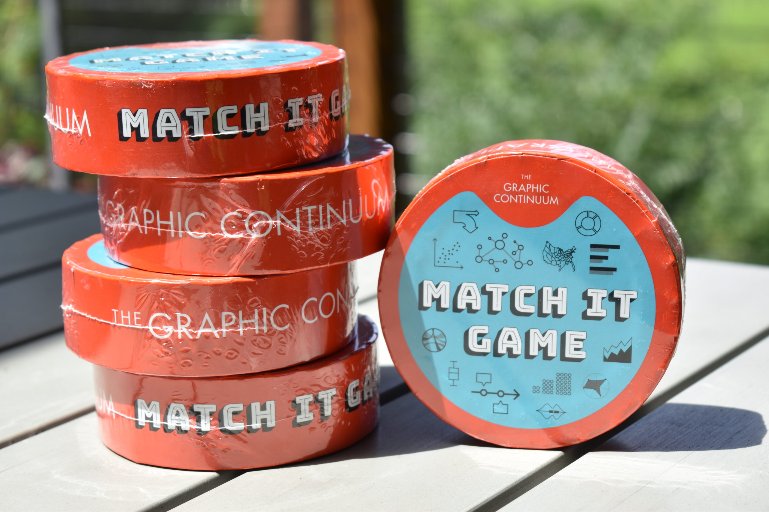 HelpMeViz's tweet card. Enter a drawing to win five free sets of the Match It data visualization card game.