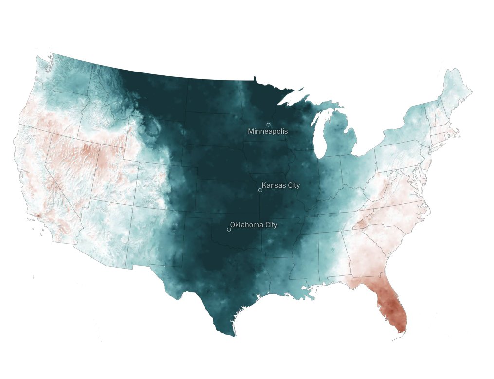 HelpMeViz's tweet card. When should a diverging color palette be used and how can it be used well? Learn more about using diverging palettes in your data visualizations.