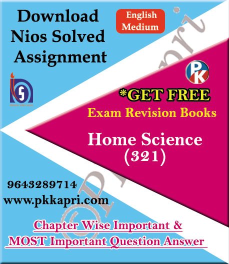 pkkapriandco's tweet card. 321 Home Science NIOS TMA Solved Assignment 12th English Medium in Pdf 2025-26. Nios Tutor Marked Assignment (TMA) SOFT COPY (E-COPY) by PK Kapri & Co.