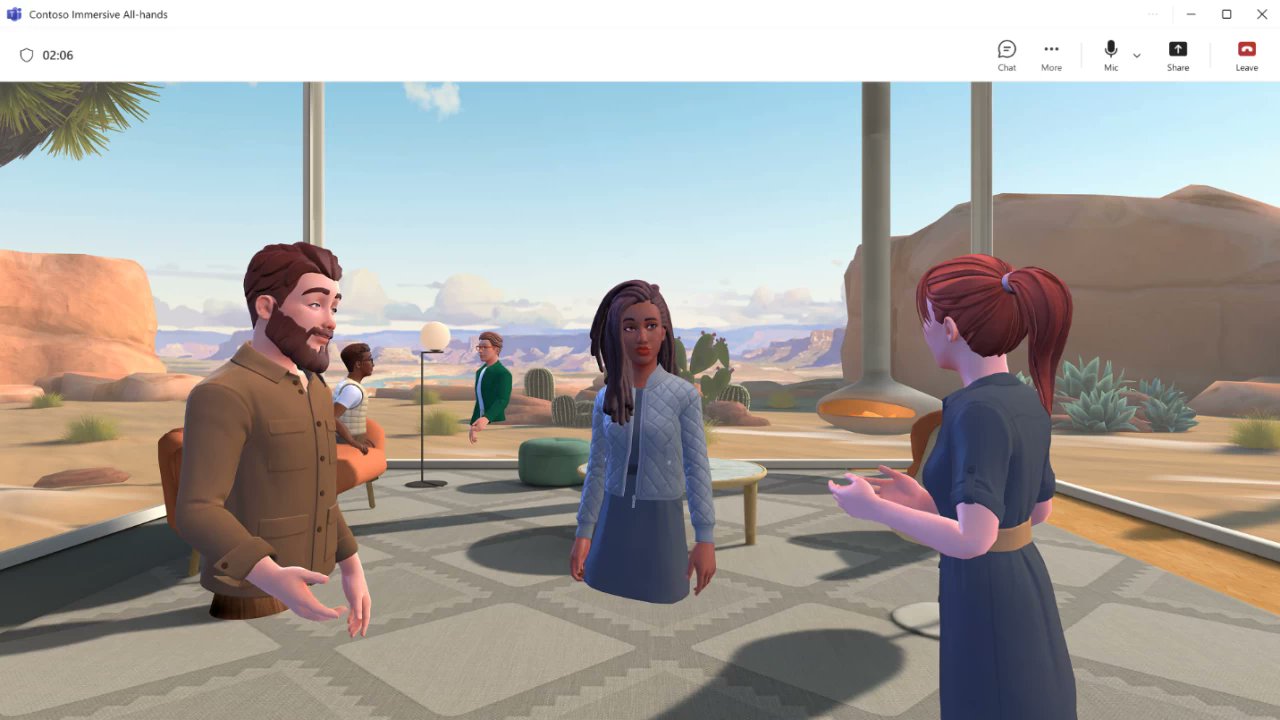 NeowinFeed's tweet card. Microsoft has decided to kill off Mesh in favor of a new 3D experience in Teams that requires a rather expensive add-on license.