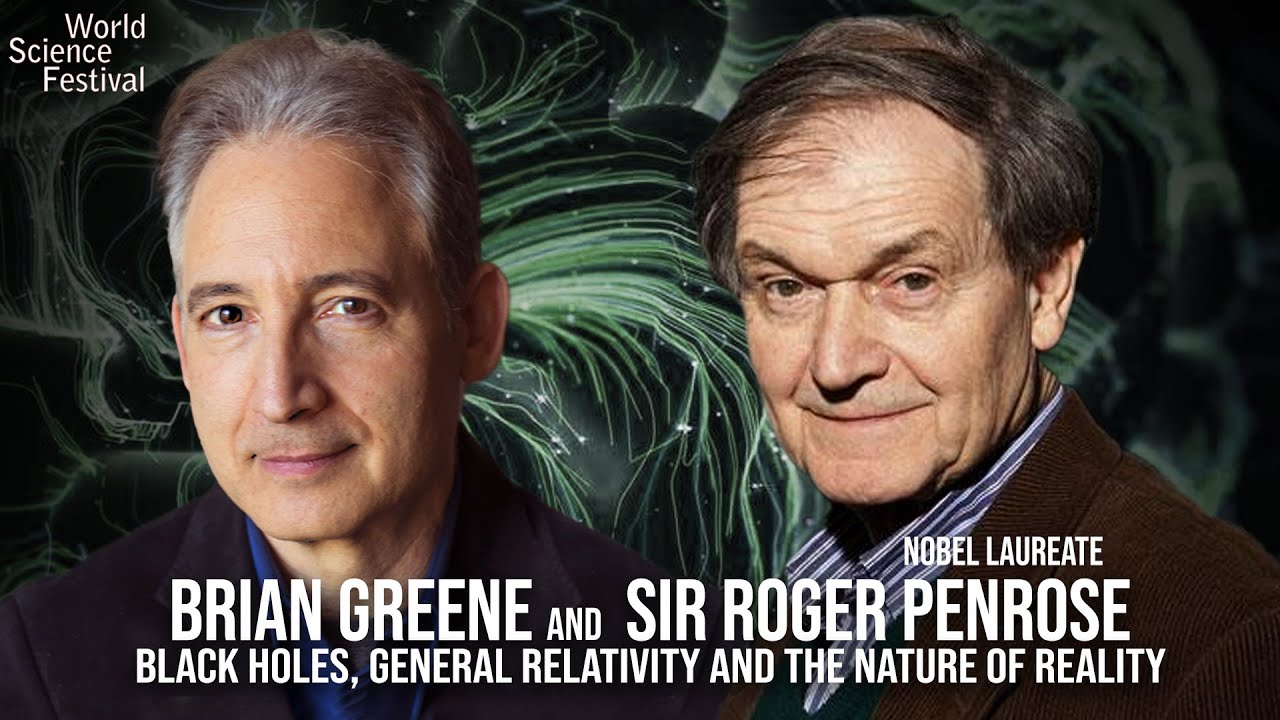 gnu_linux_'s tweet card. Brian Greene and Sir Roger Penrose: World Science U Q+A Session
