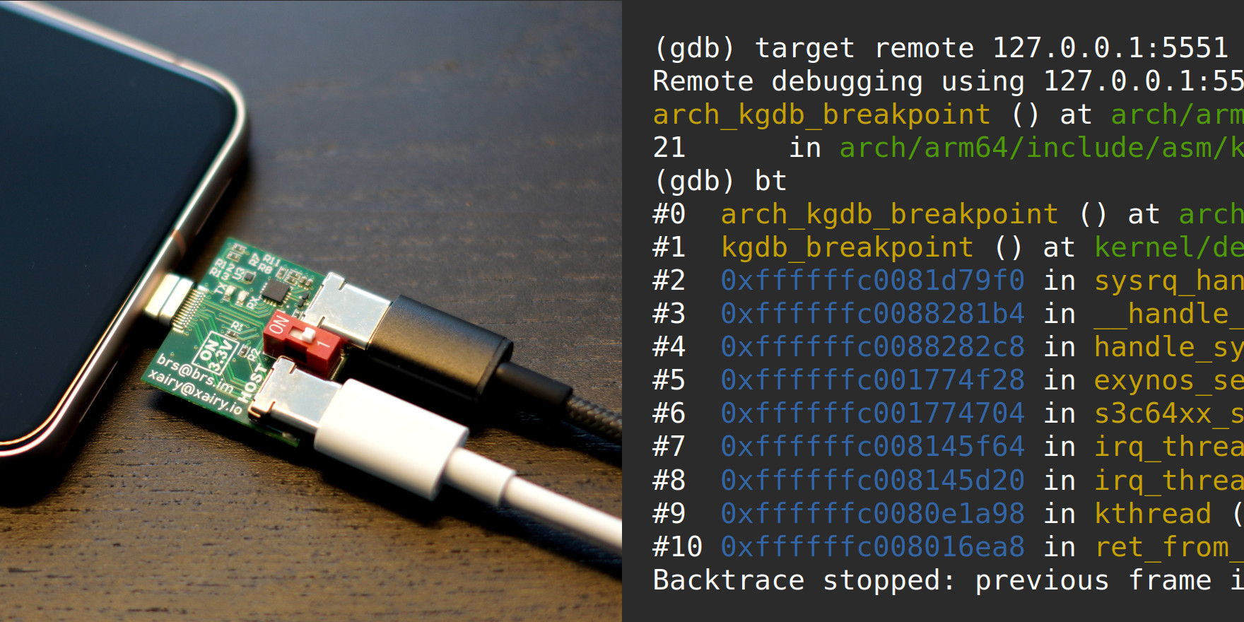 ksg93rd's tweet card. Instructions for getting kernel log, building custom kernel, and enabling KGDB on Pixel 8