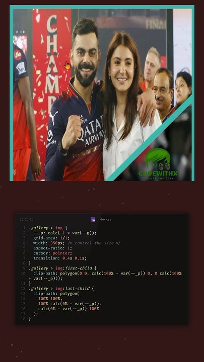 iamabhishek1000's tweet card. Dual Image Hover Effect | CSS Clip-Path Animation | HTML CSS #shorts...