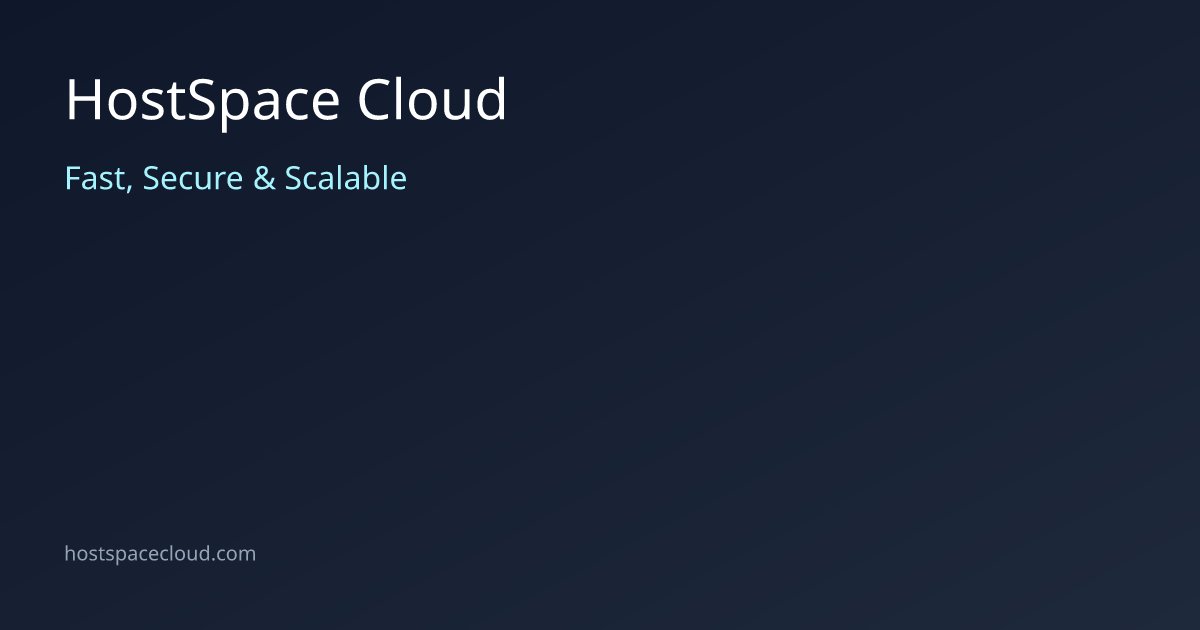 hostspaceng's tweet card. Launch, scale, and manage apps faster with HostSpace Kubernetes and container services.