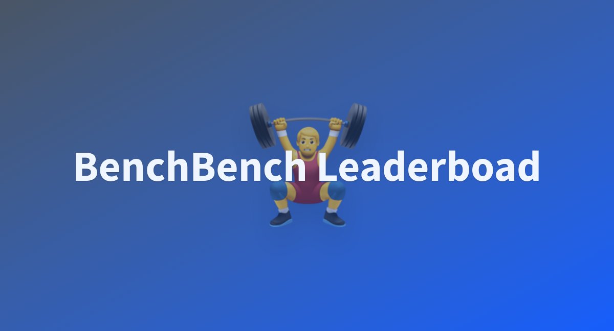 yotamperlitz's tweet card. BenchBench Leaderboad - a Hugging Face Space by ibm