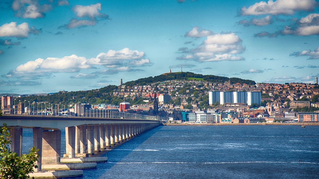 LACDundee's tweet card. Located on a sweeping bank where the River Tay flows into the North Sea, Dundee is a curious little town that balances its post-industrial history with a buzzing design scene.