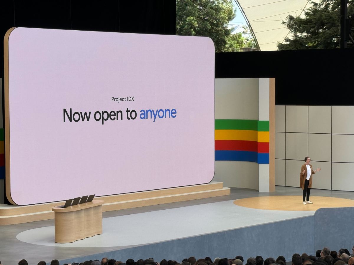 TechCrunch's tweet card. At Google I/O on Tuesday, Google announced that IDX, the company's next-gen, AI-centric browser-based development environment, is now in open beta.