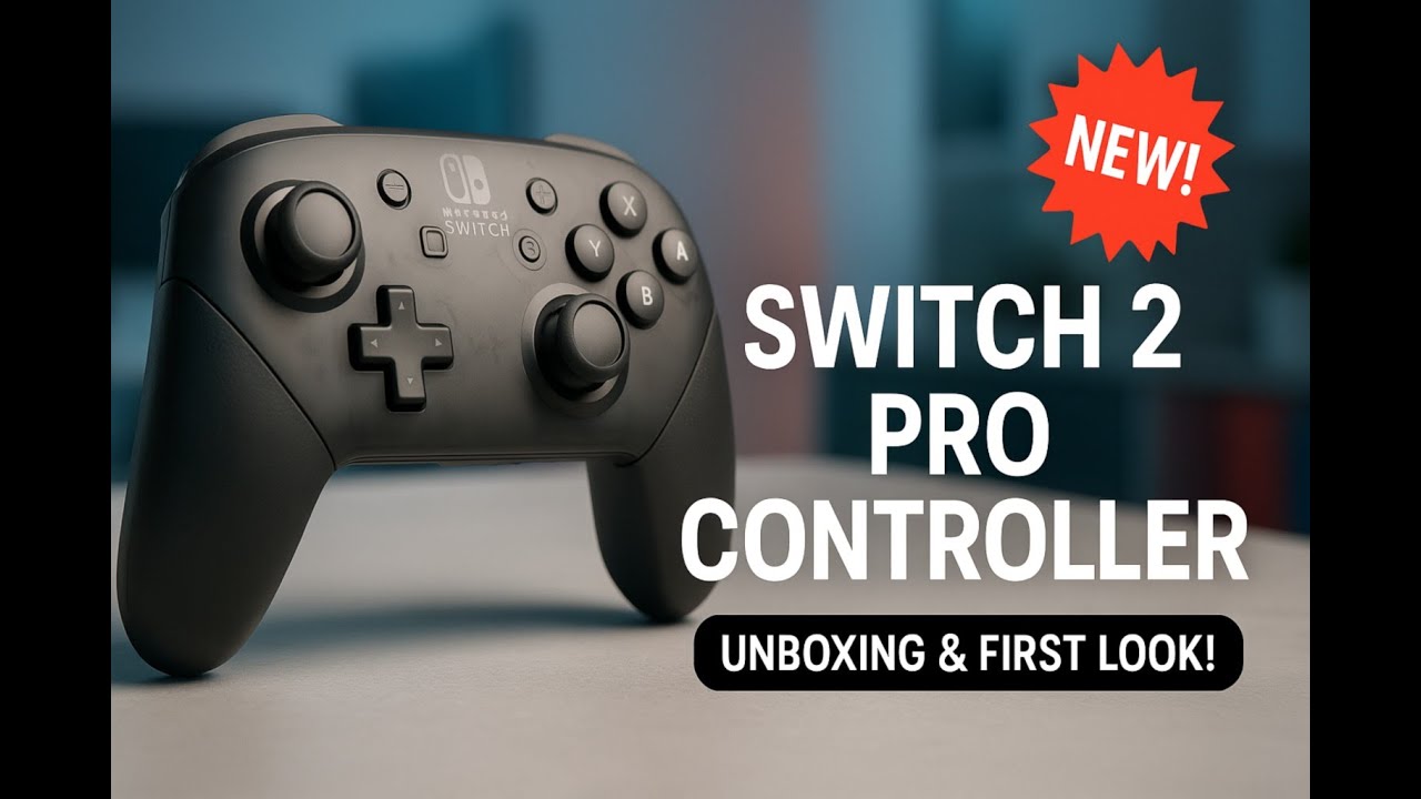 Ericbvd's tweet card. NINTENDO SWITCH 2 PRO CONTROLLER - UNBOXING & First Impressions!