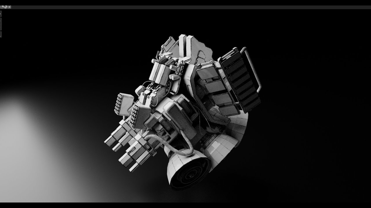 Thunder_Owl's tweet card. Make a fighter robot - Grid Modeler (blender addon)
