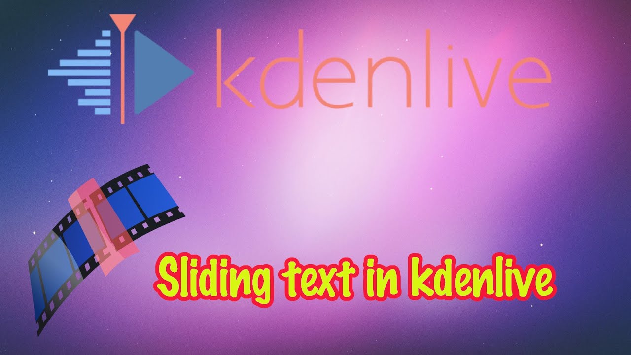 2j4ez's tweet card. Linux Wednesday's Kdenlive Sliding text