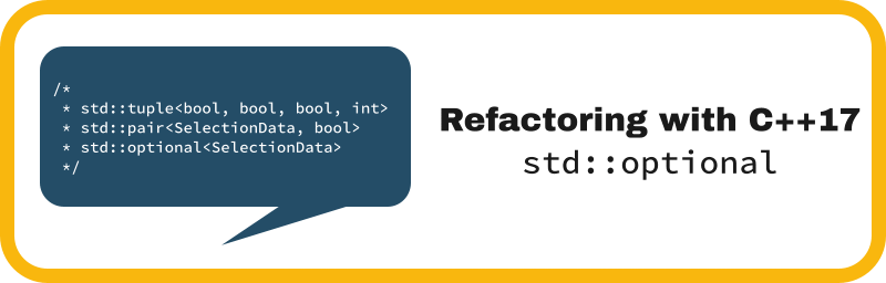 CppLibHunt's tweet card. There are many situations where you need to express that something is “optional” - an object that might contain a value or not. You have several options to implement such case, but with C++17 there’s...