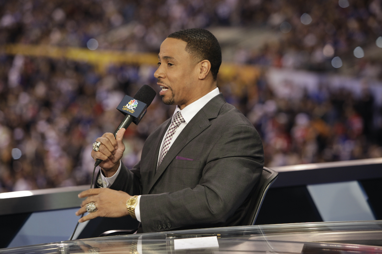 WendiOliveros1's tweet card. NBC football analyst Rodney Harrison offered an explanation for the scary Sunday Night Football incident that concerned fans.